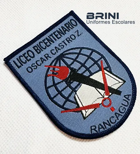 Insignia Bordada Liceo Bicentenario Óscar Castro Zúñiga Rancagua - BRINI Confecciones