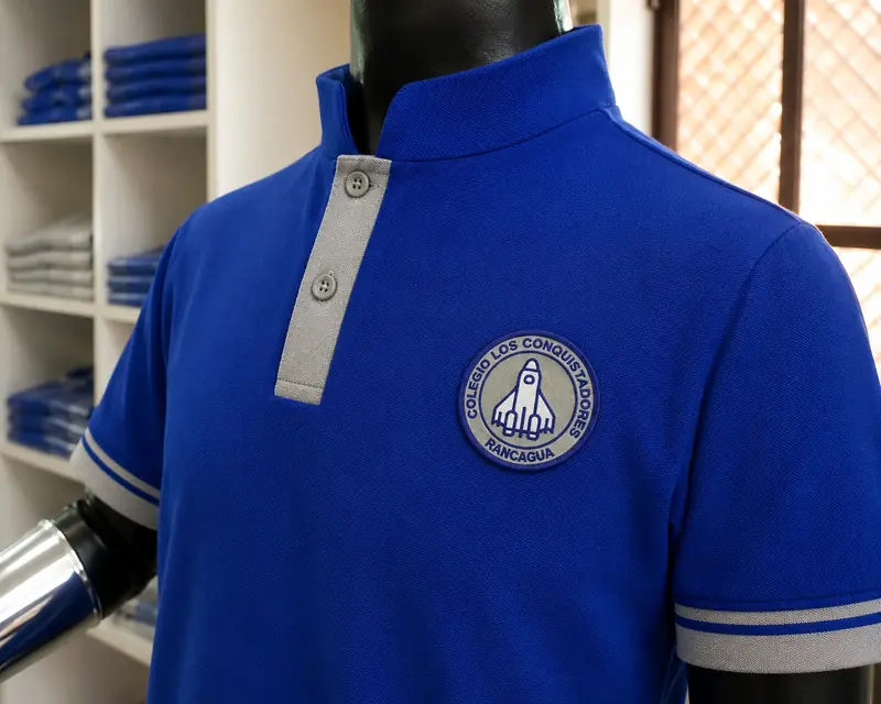 Polera Bicolor Colegio Los Conquistadores Rancagua - BRINI Confecciones